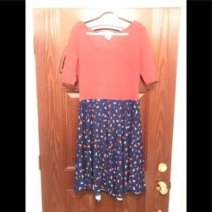 LuLaRoe 2XL Nicole two toned